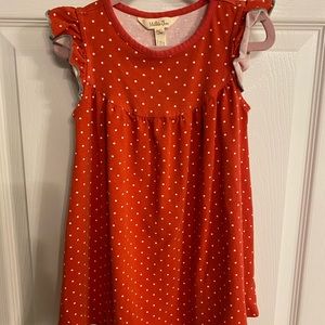 Red and white polka dot dress. Perfect for the 4th